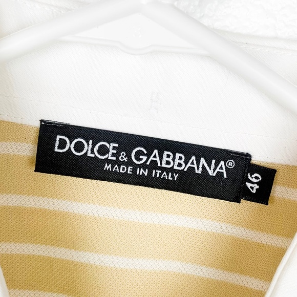 ✨Dolce & Gabbana Sleeveless Stripe Polo Shirt 46 - Picture 4 of 6